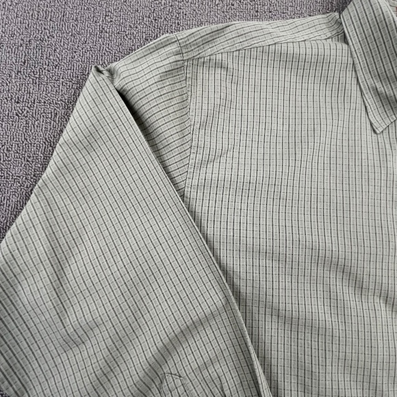 Izod Shirt Adult Extra Large Green Button Up Check Long Sleeve Casual Men - Picture 2 of 12